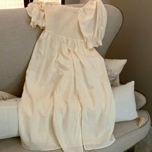 Gap nap dress style ivory slit dress